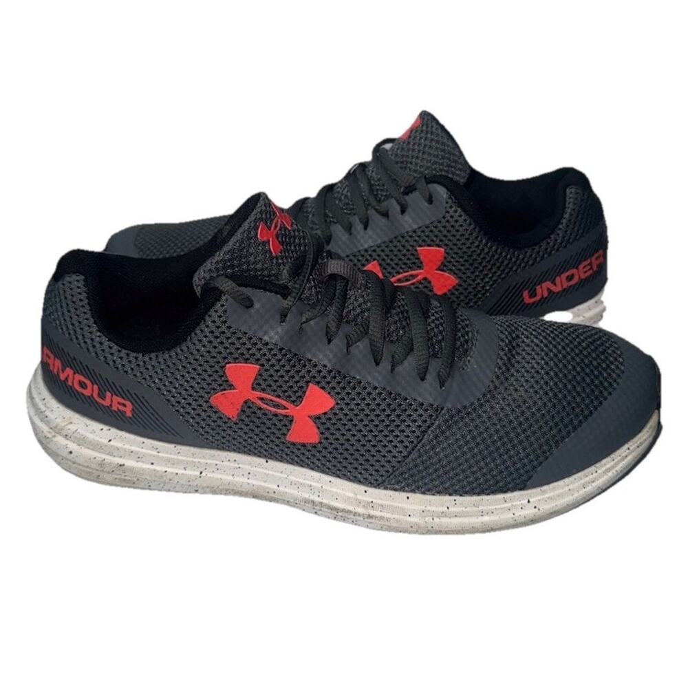 Under Armour Grade School Surge Gray Pink Running Shoes Youth Size 7Y Girls